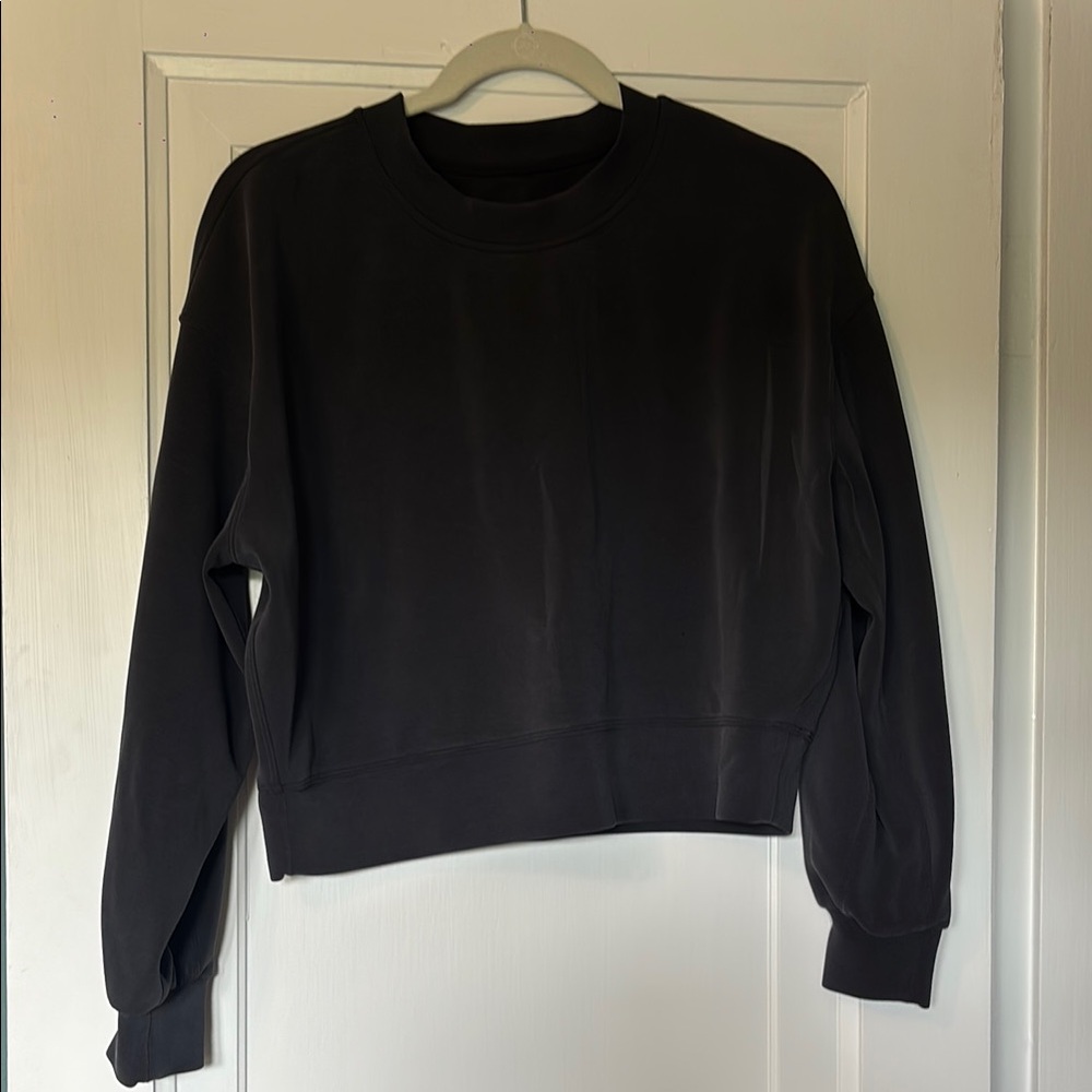 Lululemon Athletica Black Boxy Long Sleeve Sweatshirt